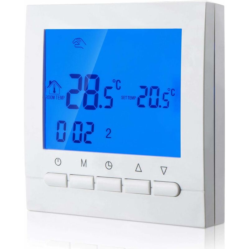 Digital Heating Thermostat 2-Wire Connection With Programming 6 Working DAys And 2 Weekend Periods