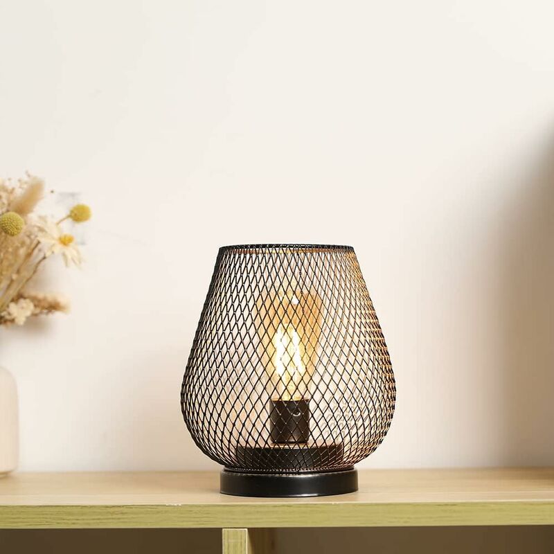 LED Lantern Metal Cage Battery Powered With LED Ideal For Weddings, Parties, Patio Events, Indoor And Outdoor Use