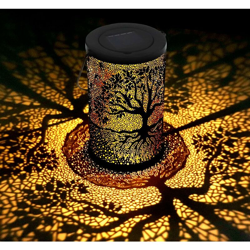Solar Lantern Outdoor Garden LED Light Waterproof Hanging Patio Decor
