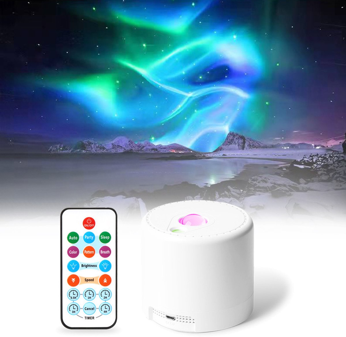 Projector - Starry Sky Projector - Starry Sky Lamp - Night Light Projector - With adjustable speed and brightness - With remote control - For decorating bedrooms, children's rooms, and adults' rooms