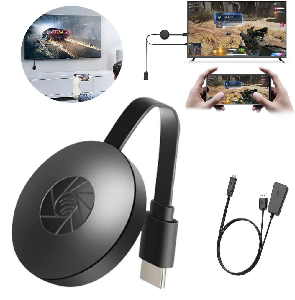 Wireless HDMI Dongle 1080p Media Streamer, Black, Compatible with Home Theater TV and Projector