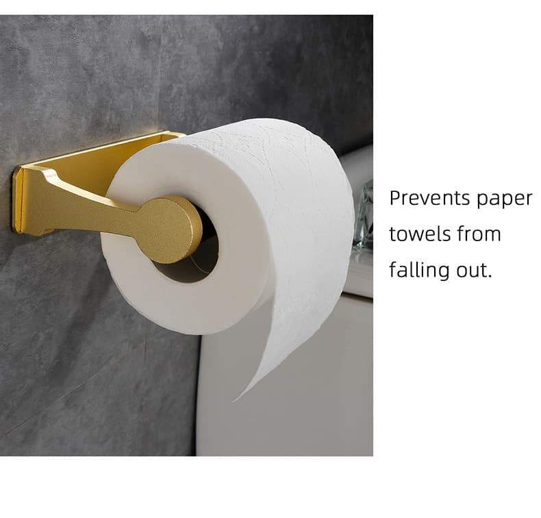 Self-Adhesive Paper Towel Holder, No Drilling Required, Aluminum, Silver, 16x9.8cm, for Kitchen and Bathroom
