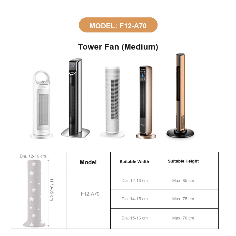 Heater Protective Cover Star Pattern for F12-A70 Dustproof Washable