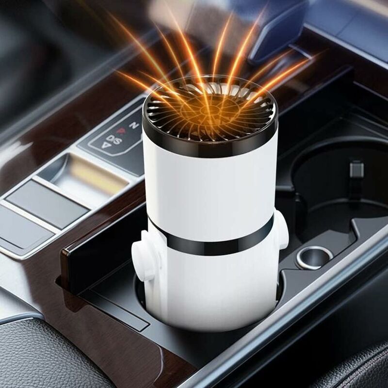 Car Heater Defroster Dehumidifier Portable 360 Degree Rotating Windshield Heater, 12V