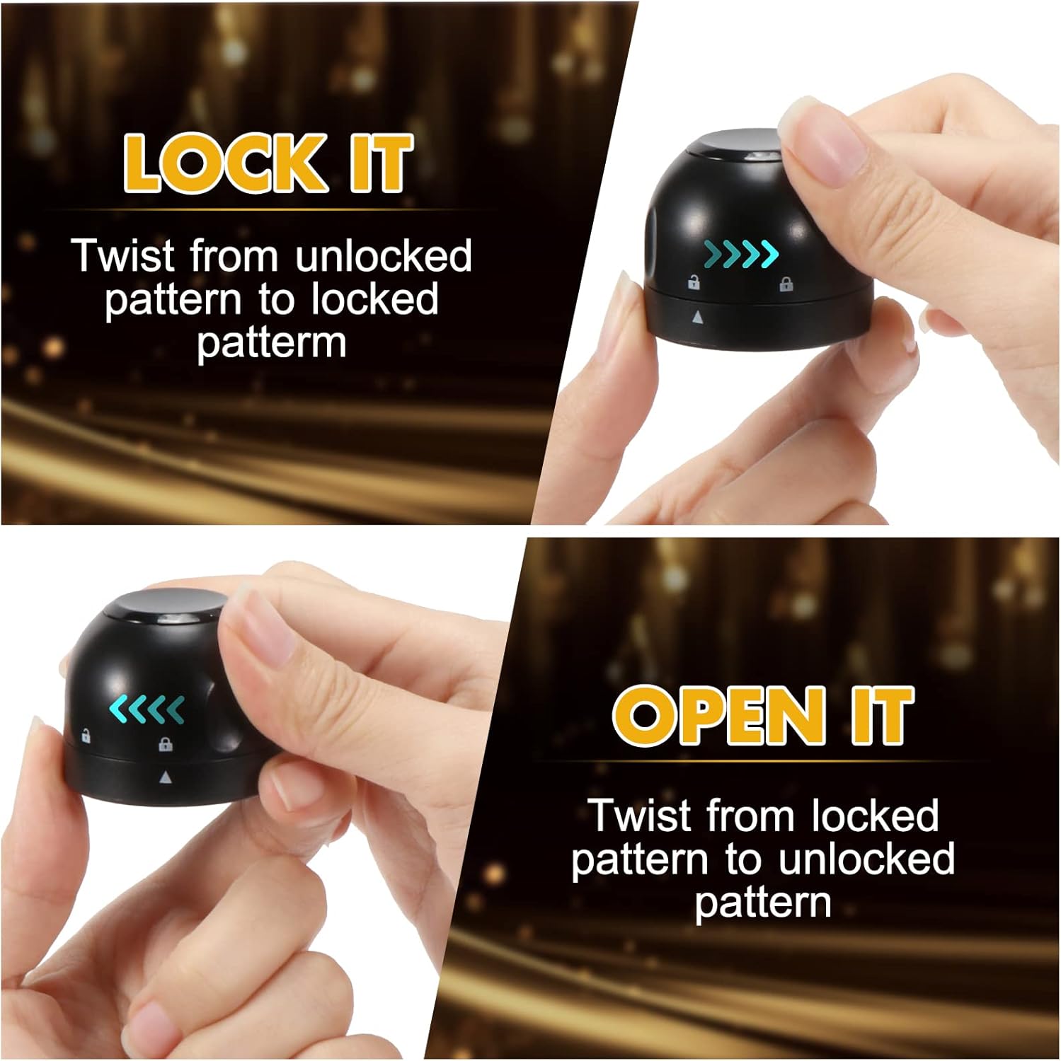 Reusable Silicone Wine Stopper 4-Pack Universal Leak-Proof Sealed Champagne Bottle