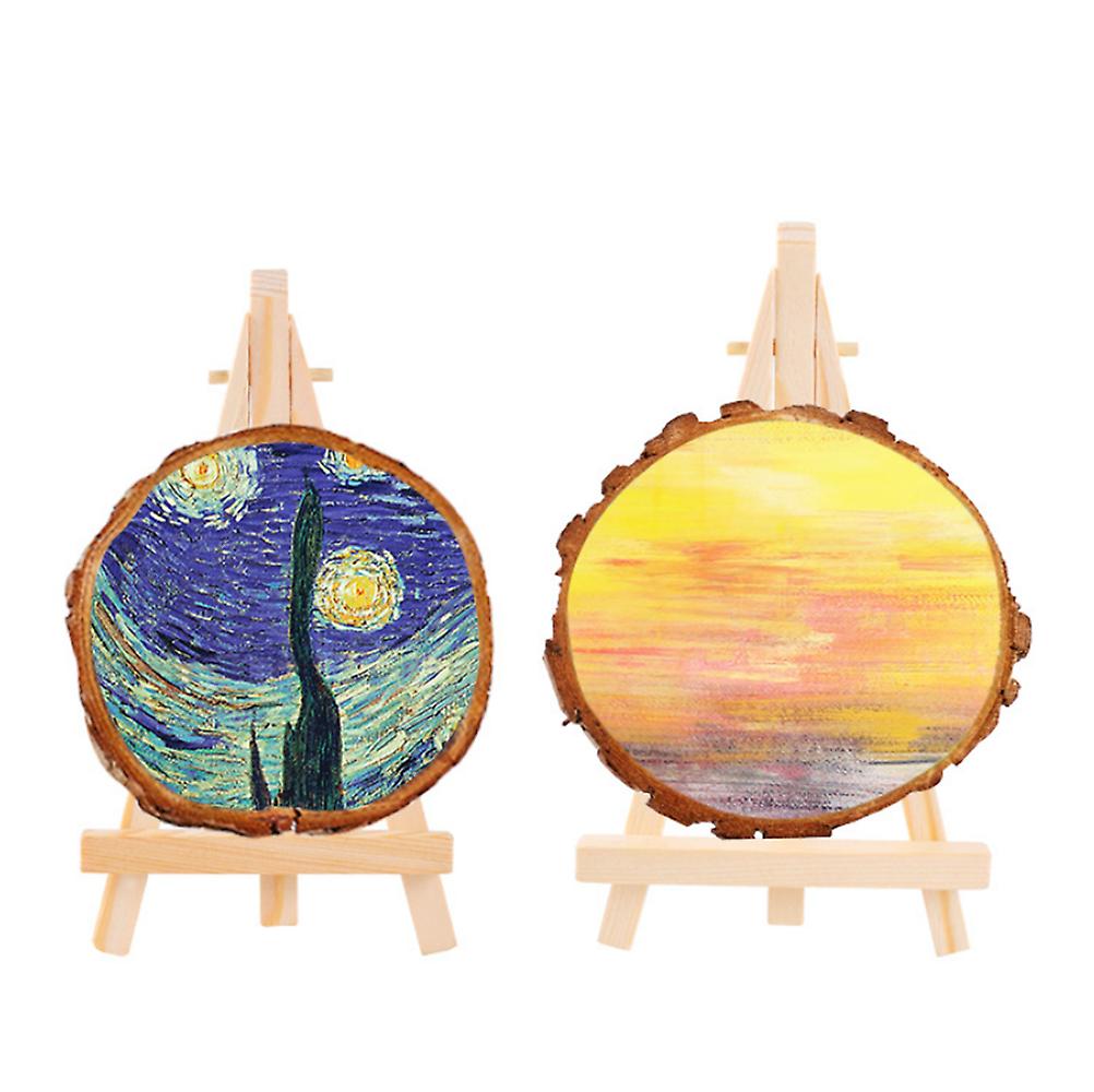 10 pcs Mini Easels 9x16 cm Wooden Display Stands Compatible with Photo Memo Place Card Holder