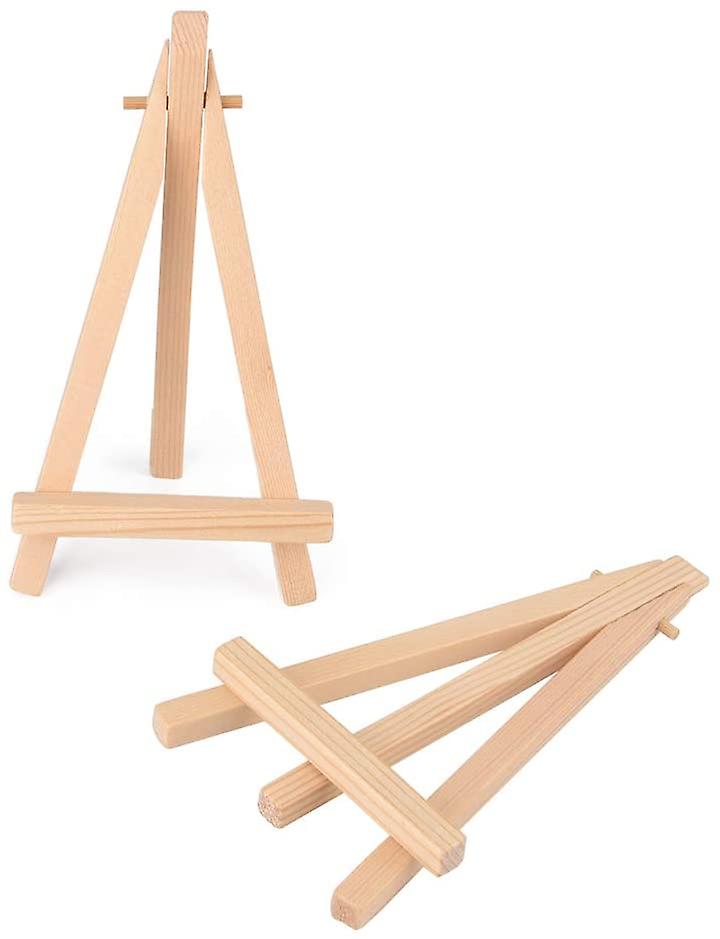 10 pcs Mini Easels 9x16 cm Wooden Display Stands Compatible with Photo Memo Place Card Holder