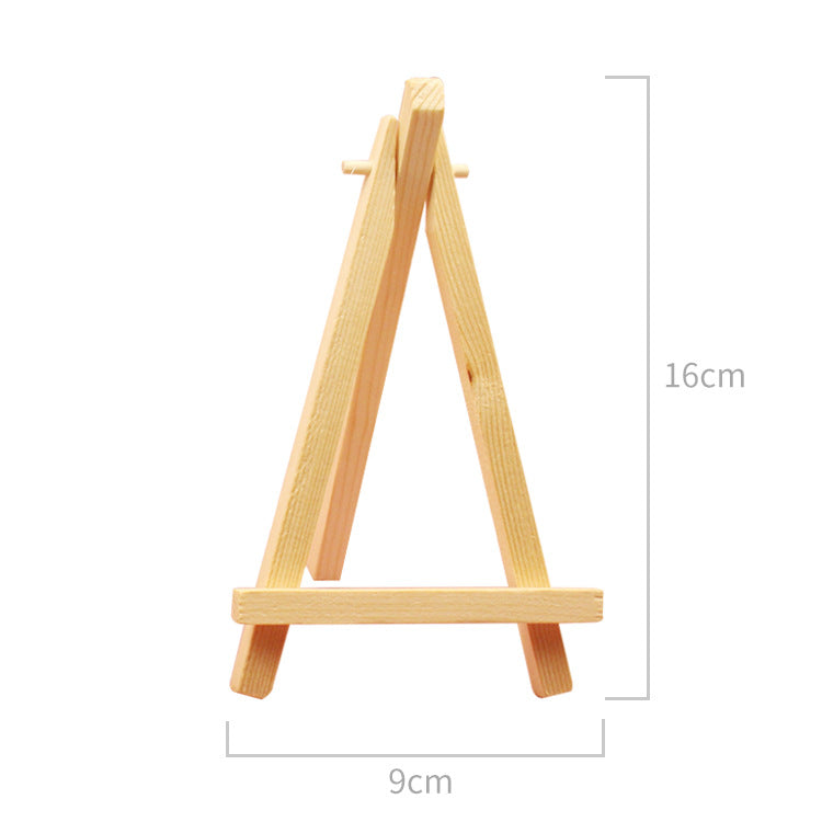 10 pcs Mini Easels 9x16 cm Wooden Display Stands Compatible with Photo Memo Place Card Holder