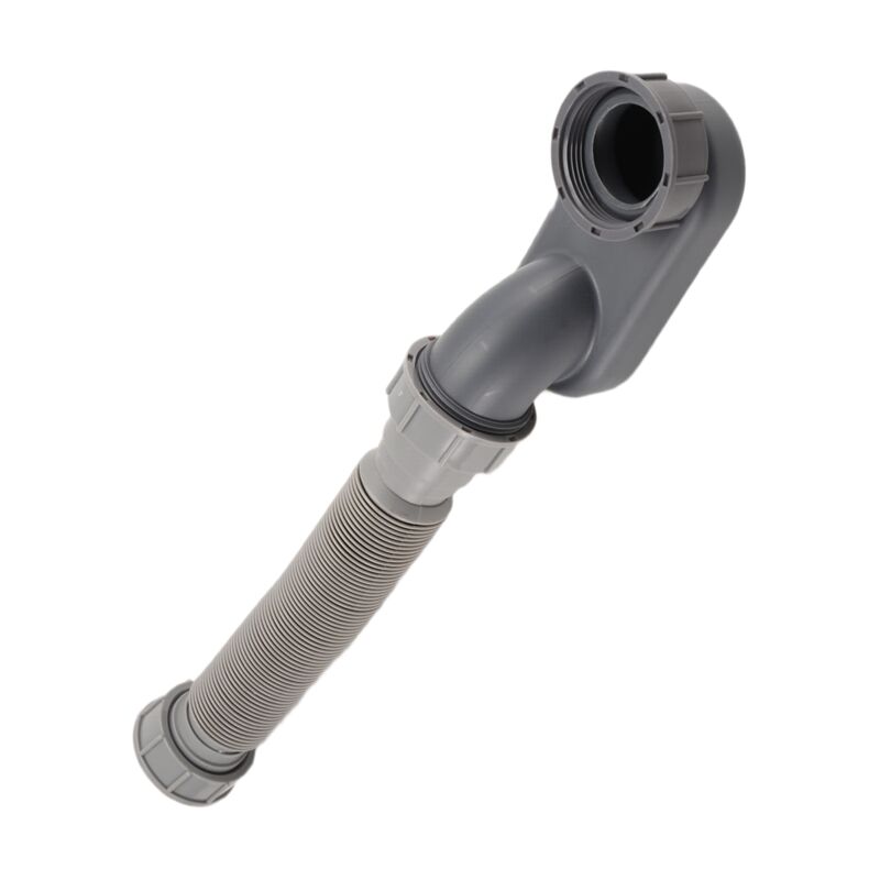 Low Profile Flexible P-Trap Bath Shower Drain Hose 1 1/2\