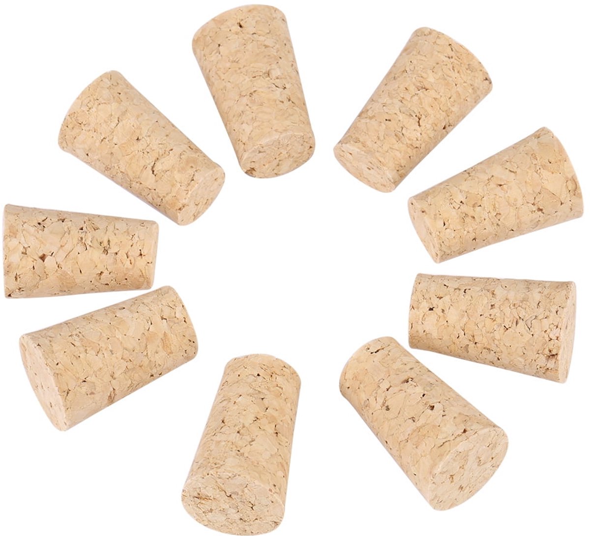 10 pcs tapered corks made of natural cork, wooden wine/beer bottle stopper, cork, natural cork