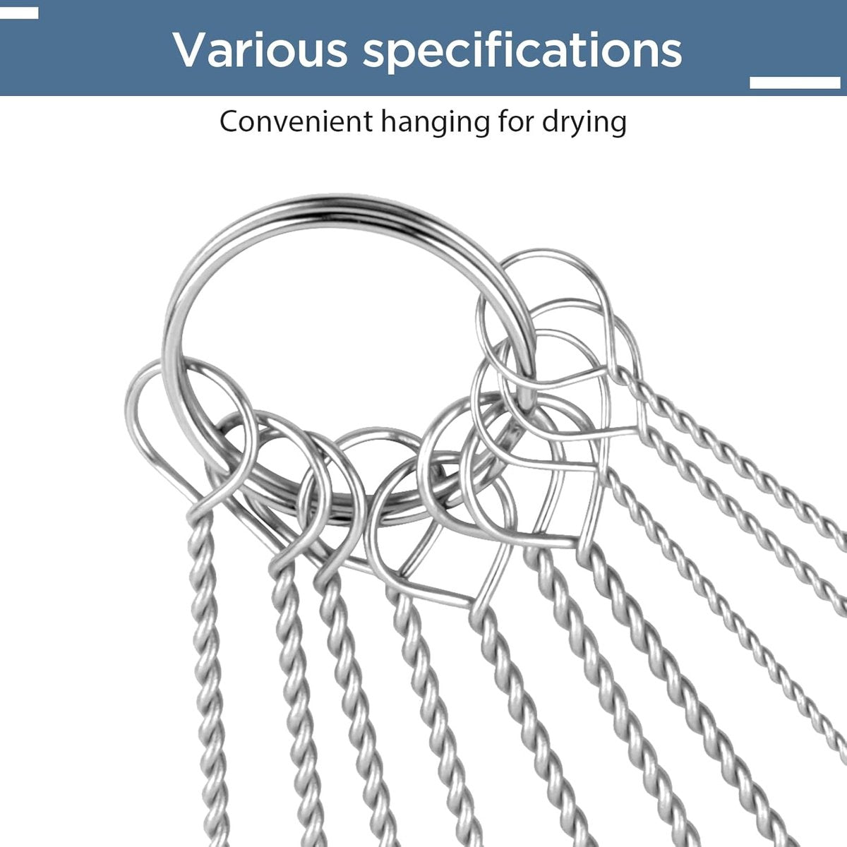 10-Piece Bottle Brush - Cleaning Brush Set - for pipes, keyboards, test tubes, kettle spouts, sinks, bottles and coffee makers