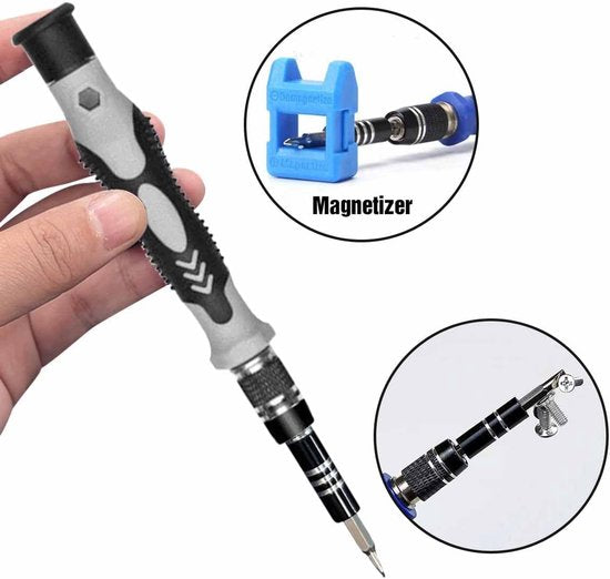 115-Piece Precision Screwdriver Set - Magnetic for Phone, Laptop & Electronics - Professional Repair Kit with Storage Case