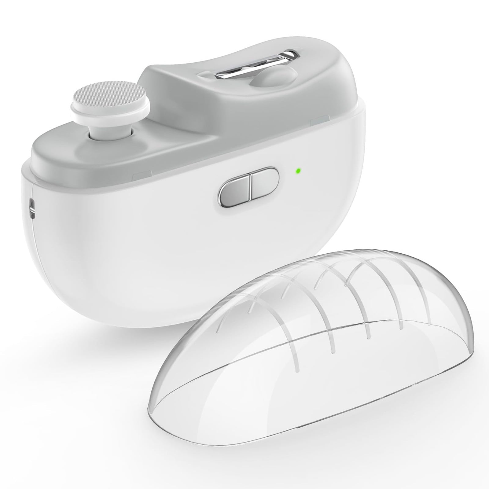 Toenail Grinder for Thick Toenails Human Electric Nail Clipper Automatic Nail Trimmer 2 In 1 Nail & Remover For Hands & Feet Ideal For Elderly & Kids One Size White