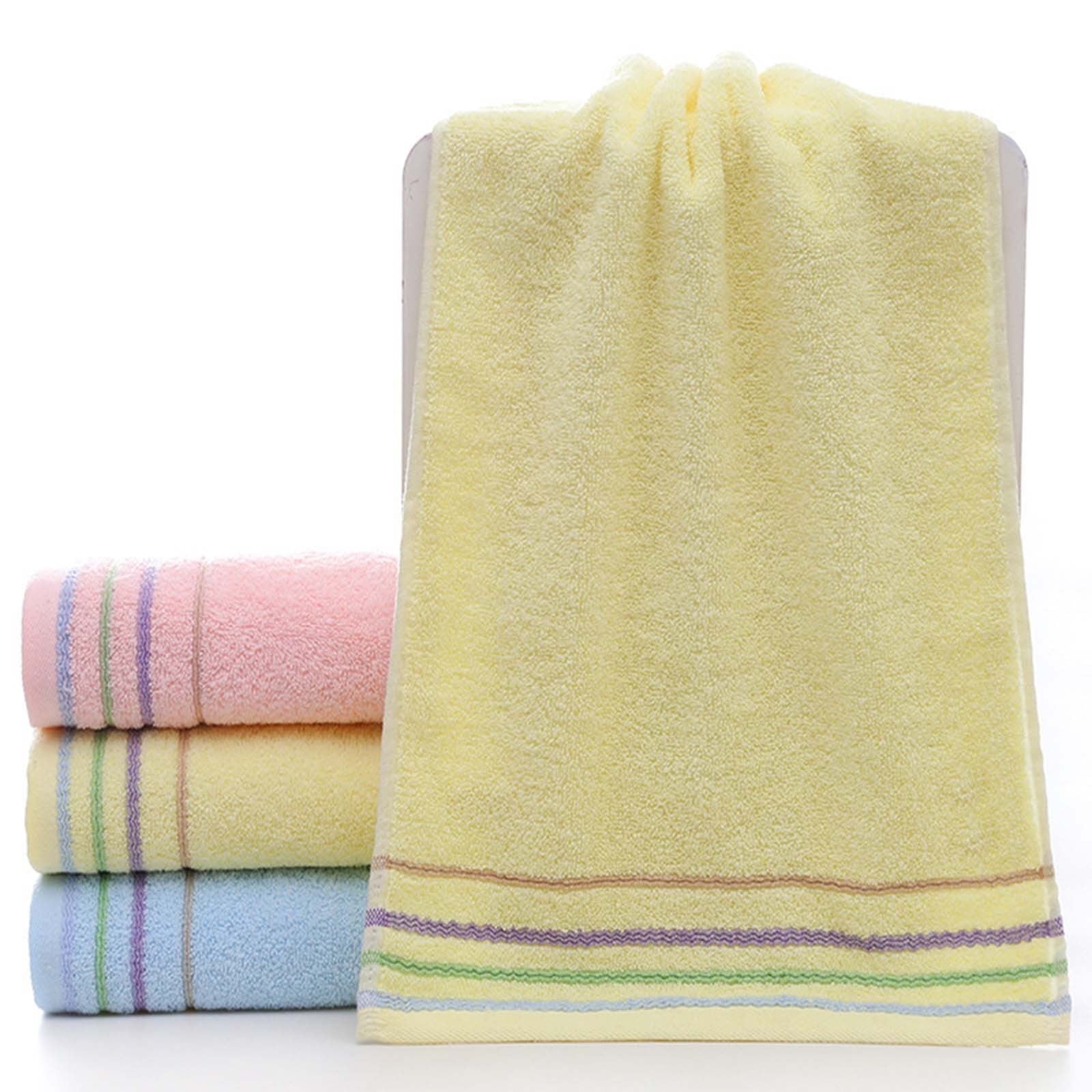Clearance Under $1 Boovnll Hand Towels, 10x20" Super Soft & Absorbent Solid Color Quick Dry Microfiber Cotton Towels, Thicken Hand Towels for Bathroom, Kitchen, Hotel, Pool, Daily Use, Towels J