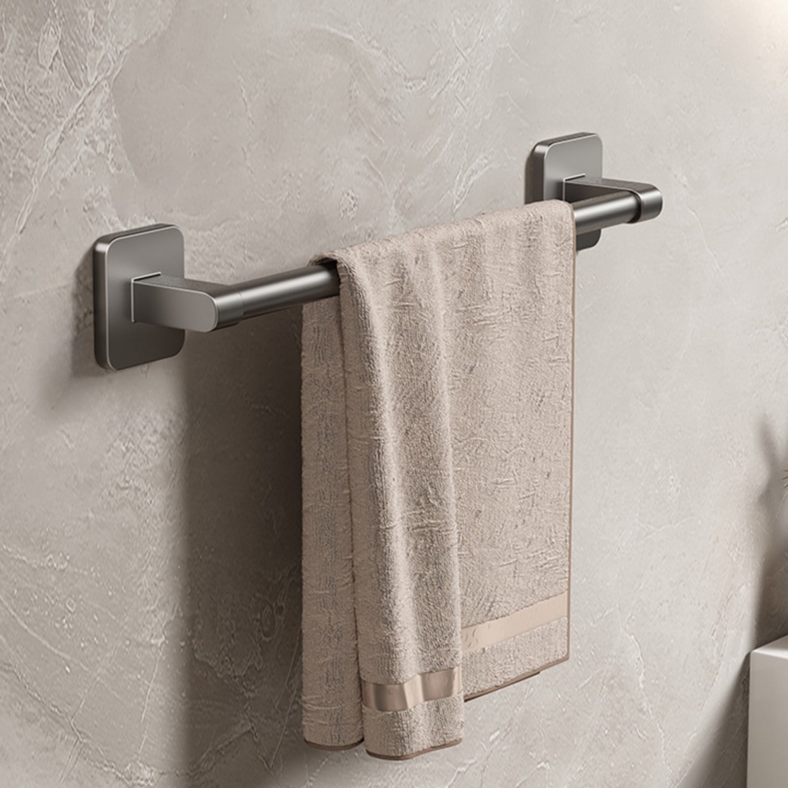 Tyidzon Hand Towel Bar 12" Stainless Steel Heavy Duty Towel Racks for Bathroom Wall Mounted, Home Decor Space-Saving Towel Rod Gray