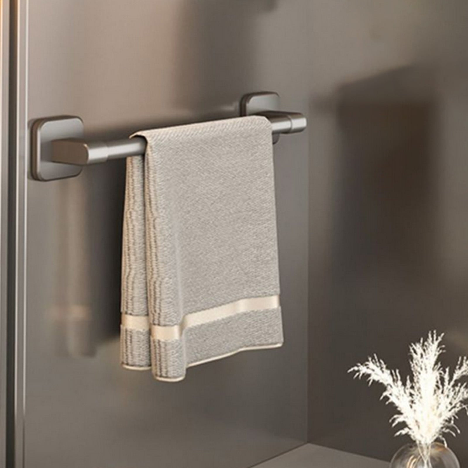 Tyidzon Hand Towel Bar 12" Stainless Steel Heavy Duty Towel Racks for Bathroom Wall Mounted, Home Decor Space-Saving Towel Rod, Gray Gray#1