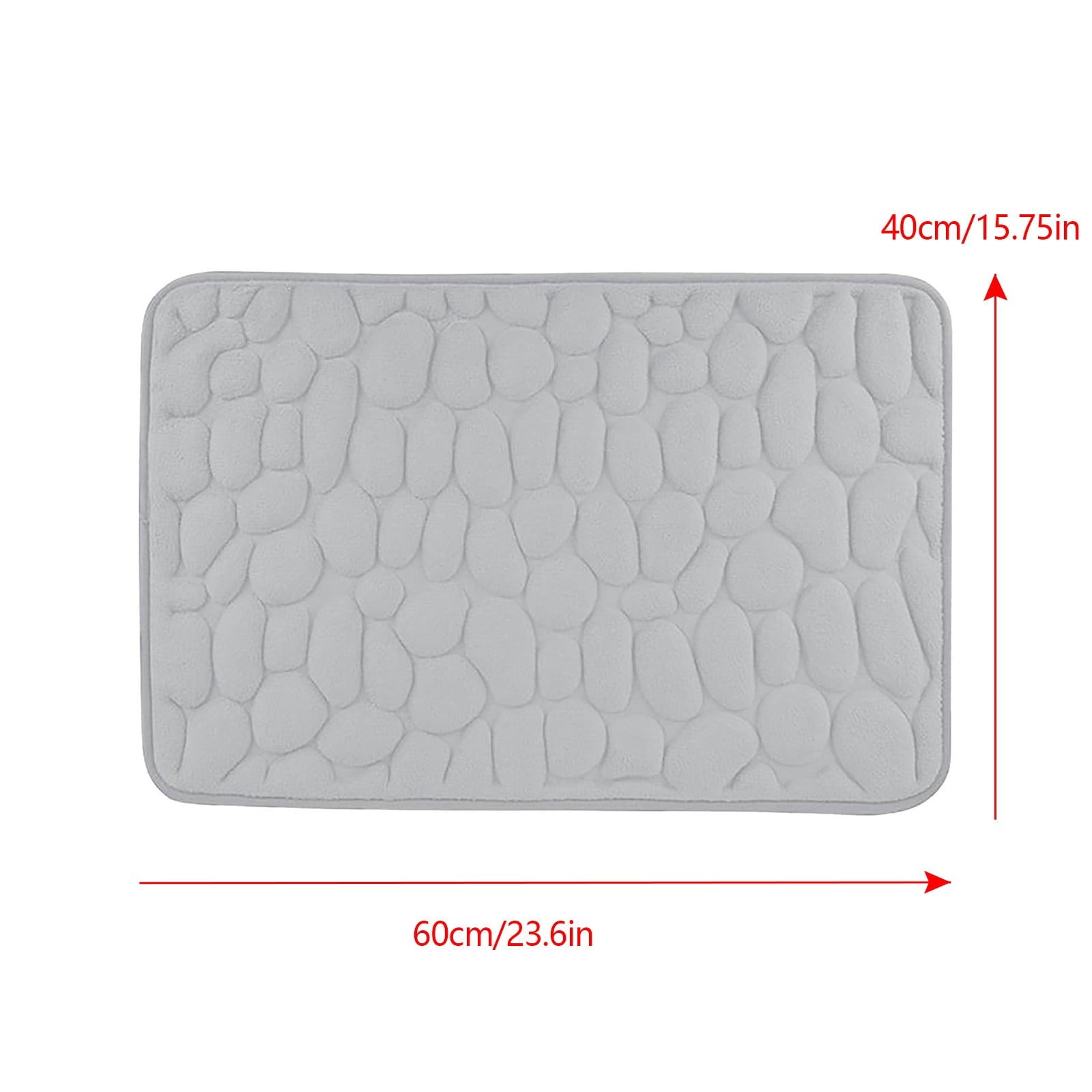 Dmlowu Bathroom Rugs - Ultra Absorbent Non-Slip Floor Bath Mat, Super Soft Shower Mat for Bath Tub, Machine Washable 16x24" (Brown) #C-Gray