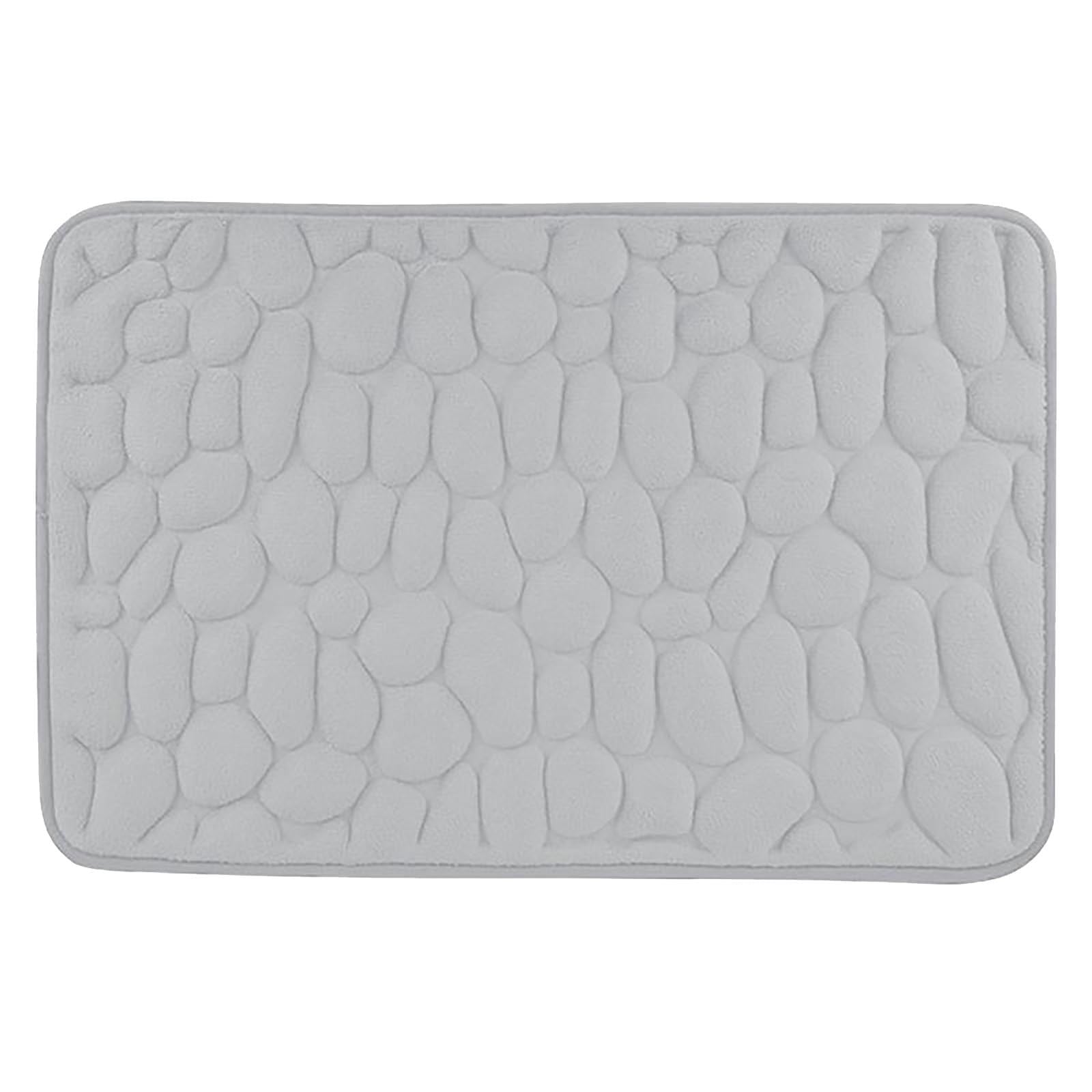 Dmlowu Bathroom Rugs - Ultra Absorbent Non-Slip Floor Bath Mat, Super Soft Shower Mat for Bath Tub, Machine Washable 16x24" (Brown) #C-Gray