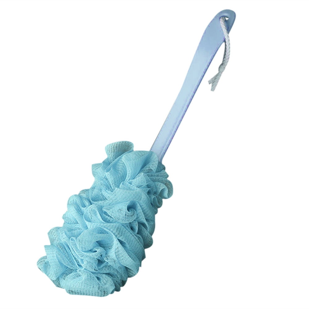 PALIFEUR Back Scrubber for Shower, Soft Loofah with Handle, Fluffyies Loofah on a Stick, Exfoliating Shower Sponge with Handle, Bath Brush, Shower Sponge Loofah Back Scrubber Blue