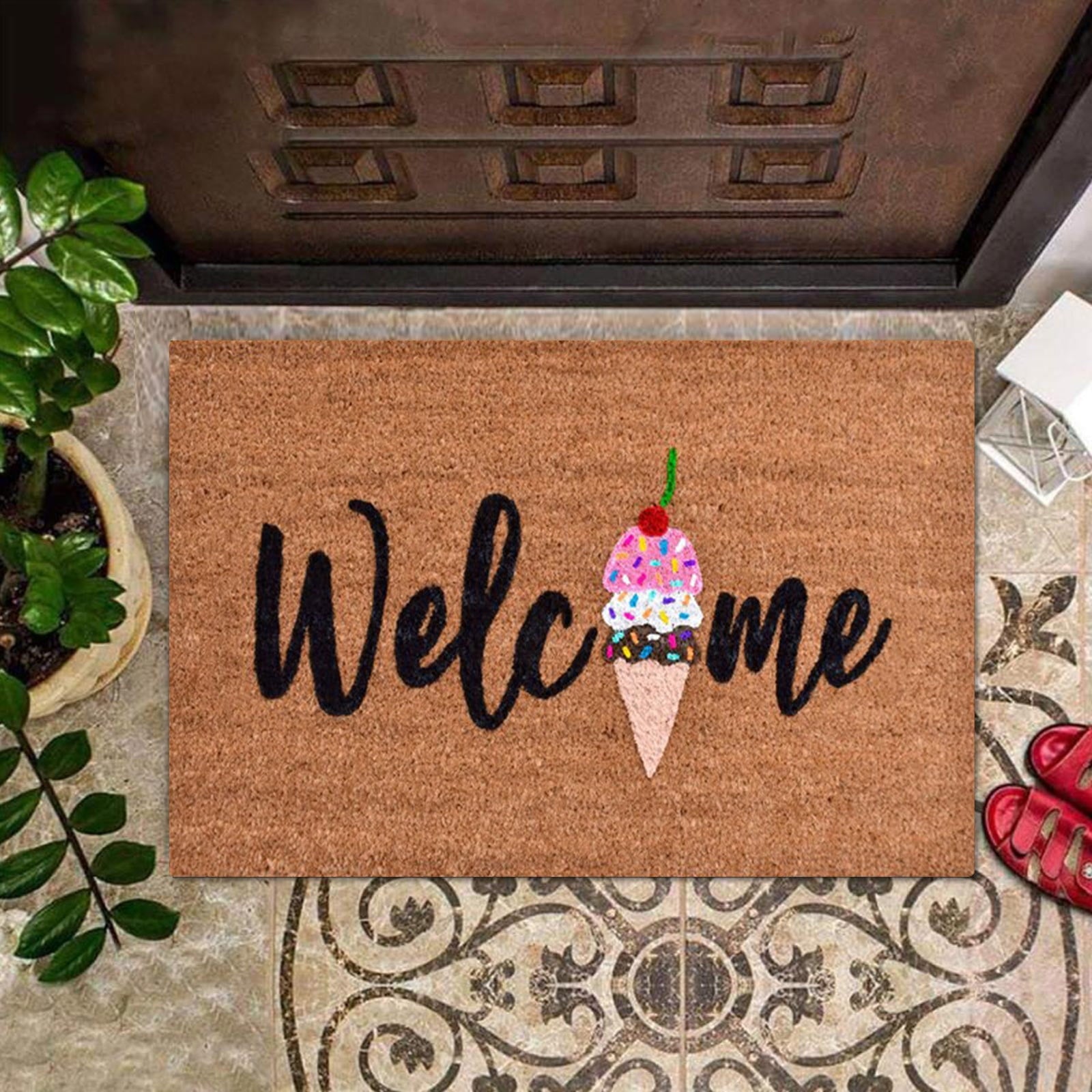 16x24 inch Doormats for Outdoor Entrance Home Waterproof Floor Mat Outdoor Rug Front Door Spring Mat Floor Decor Outdoor Summer Decor Spring Rugs Mat for Front Door Outside Outdoor Porch Mat Doormat5