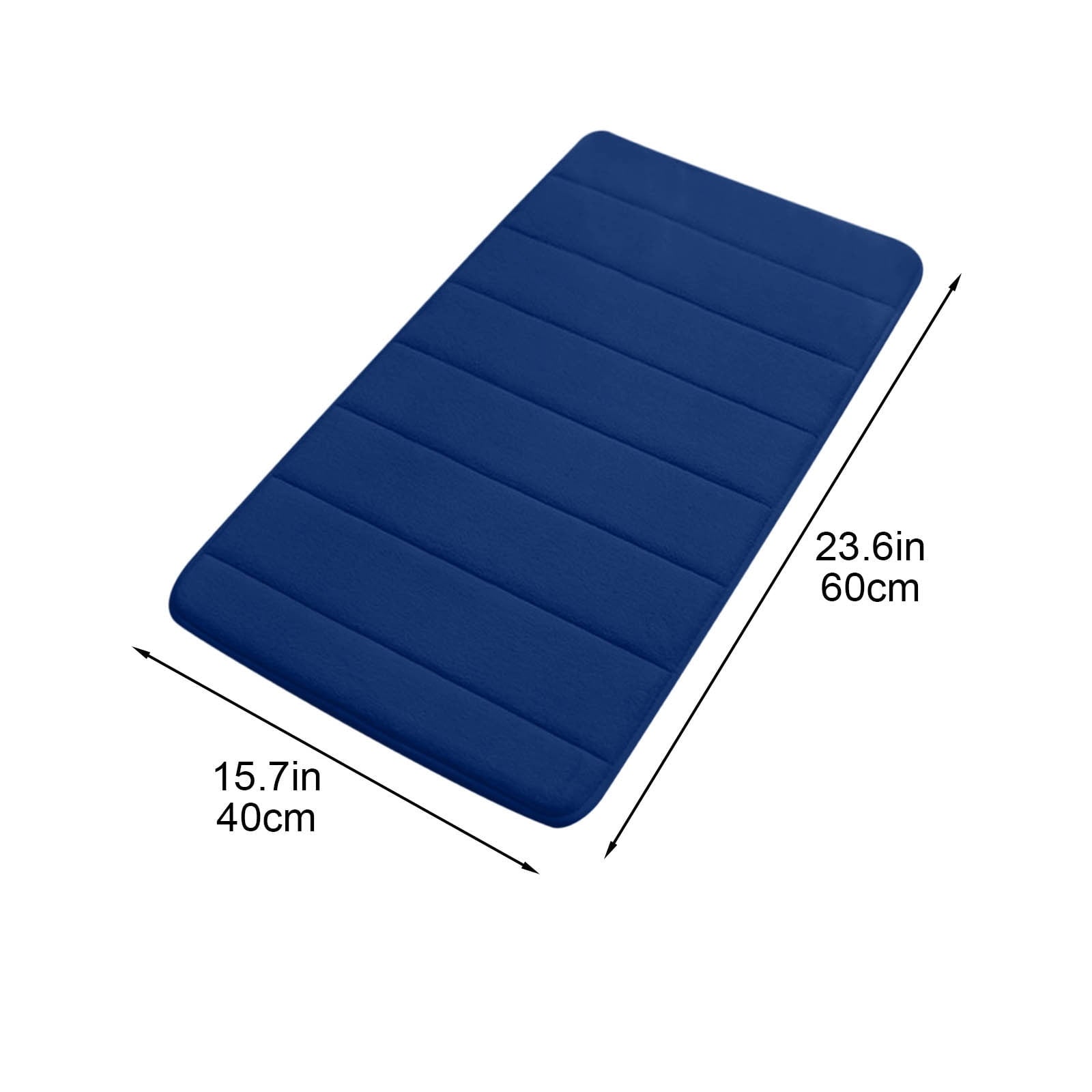 Memory Foam Bath Mat with Cobblestone Design, Super Soft & Quick-Dry Bathroom Rugs, Machine Washable Non-Slip Absorbent Floor Mat for Bathroom Shower Tub, 16x24 Inch by PALIFEUR B