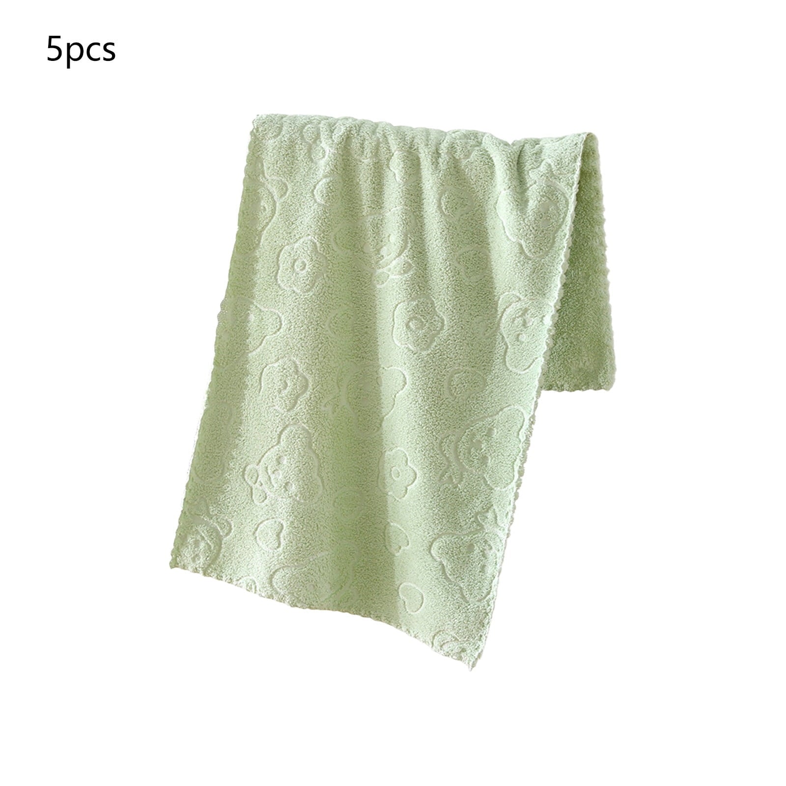 5Pcs Bathroom Hand Towels, 14x30" 600 GSM 100% Cotton - Ultra Soft & Highly Absorbent Face Towels, Hotel Spa Quality by PALIFEUR 02_New Arrival 2026_Luxury Hotel Style - 20% OFF_Green