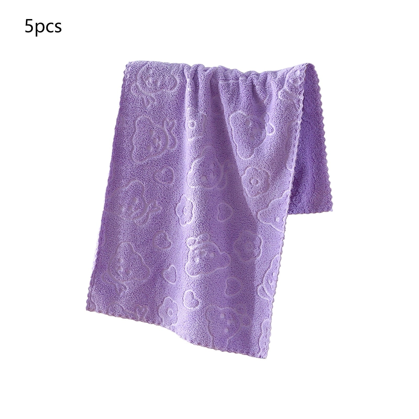5Pcs Bathroom Hand Towels, 14x30" 600 GSM 100% Cotton - Ultra Soft & Highly Absorbent Face Towels, Hotel Spa Quality by PALIFEUR 04_Most Absorbent 2026_Quick Dry - 20% OFF_Purple