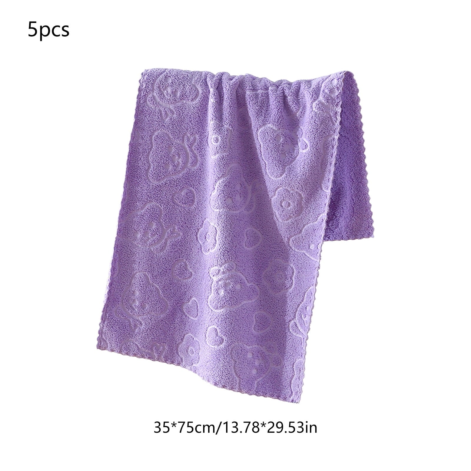 5Pcs Bathroom Hand Towels, 14x30" 600 GSM 100% Cotton - Ultra Soft & Highly Absorbent Face Towels, Hotel Spa Quality by PALIFEUR 04_Most Absorbent 2026_Quick Dry - 20% OFF_Purple