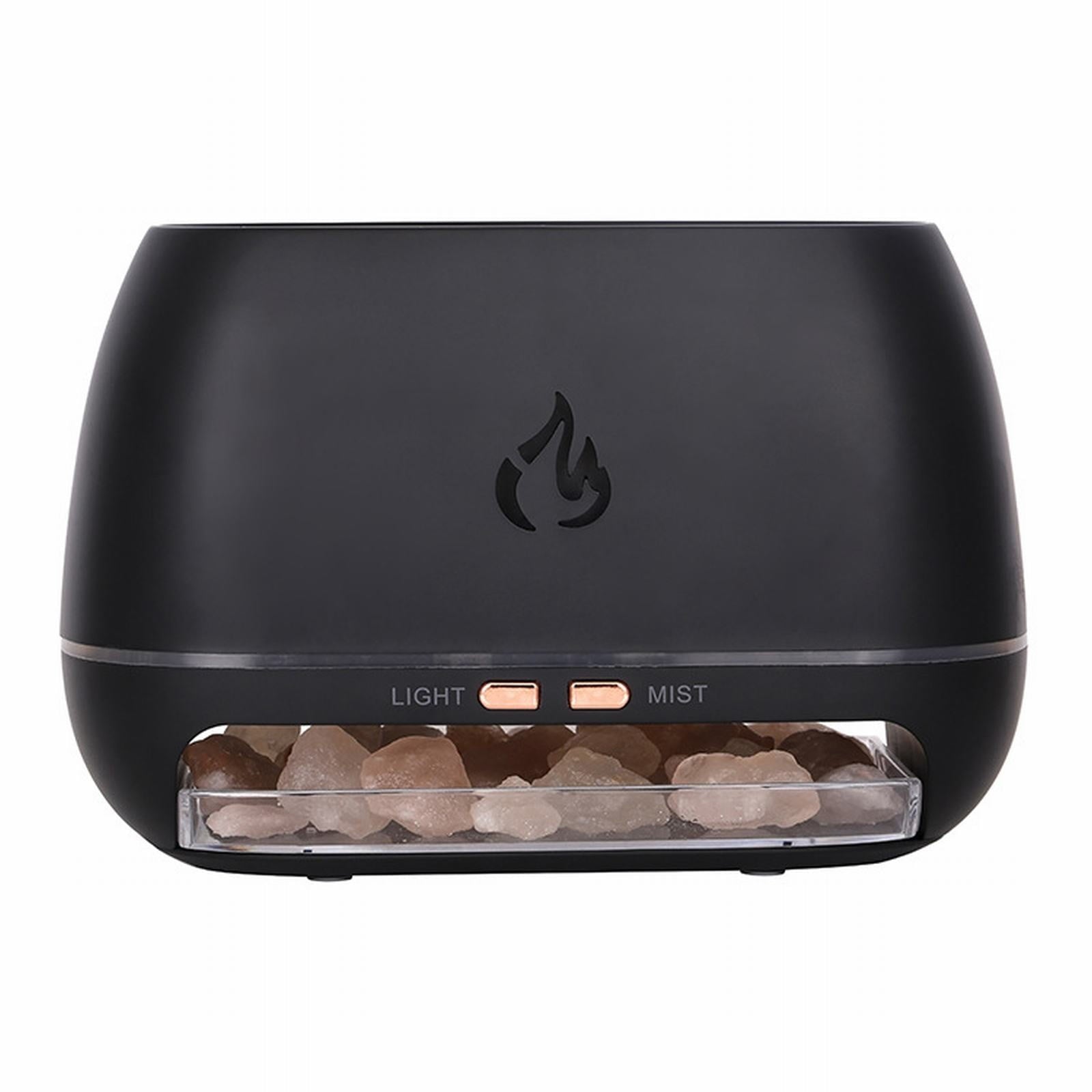 Scent Diffuser ! 3 In 1 Himalayan Salt Rock Scent Diffuser Salt Rock Lamp for Office, Home Decor, Yoga, Hand Carved, Real Wood Base, Coozy Land Coozy Home Rock Scent Diffuser Rock Lamp Black