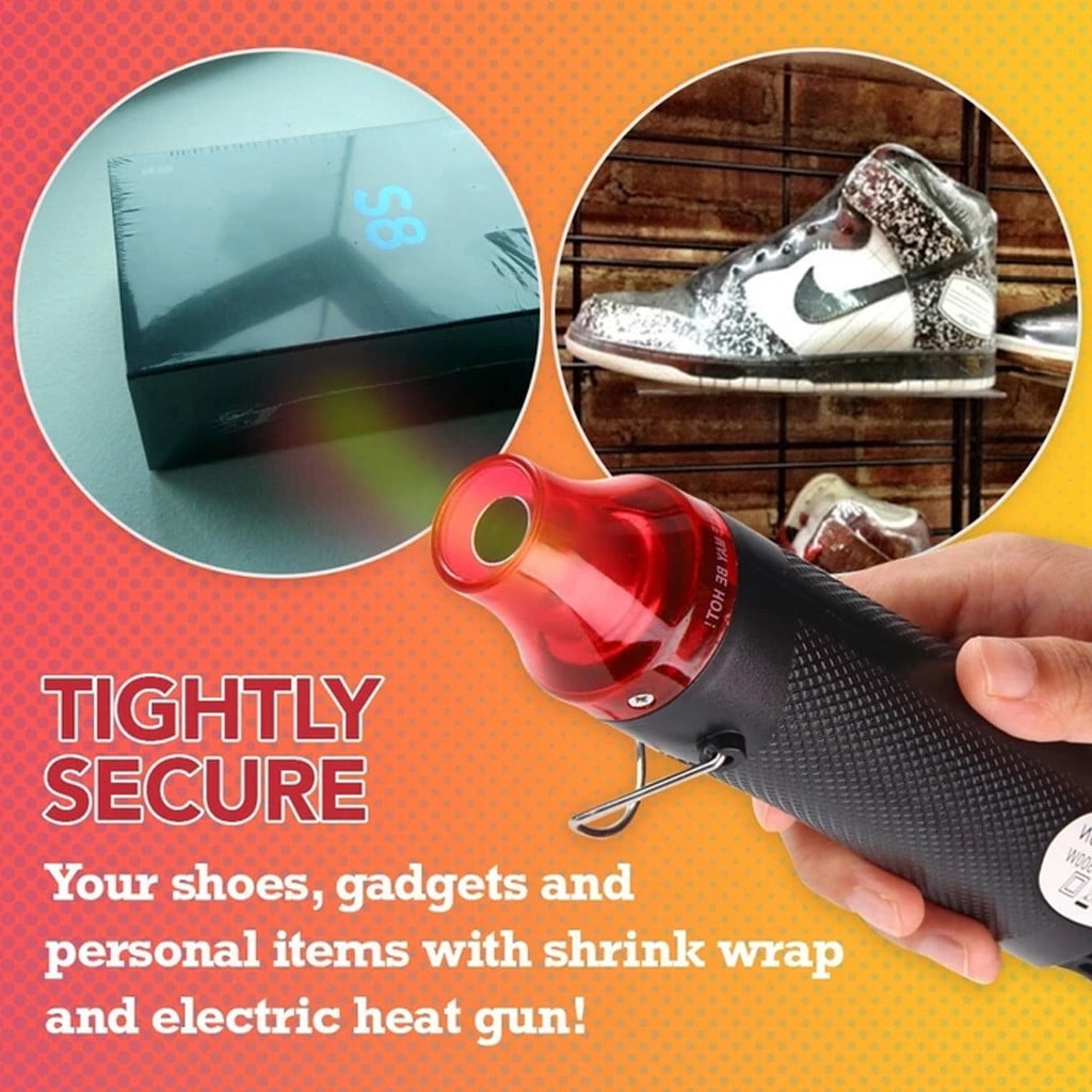 Multifunctional Hot Air Gun 220V Hot Air Gun Black - Flat Plug 1 × Heat Gun Paint Heat Shrink Wrap Tool Tool Crafts Diy Drying Embossing Tools & Home Improvement One Size Black