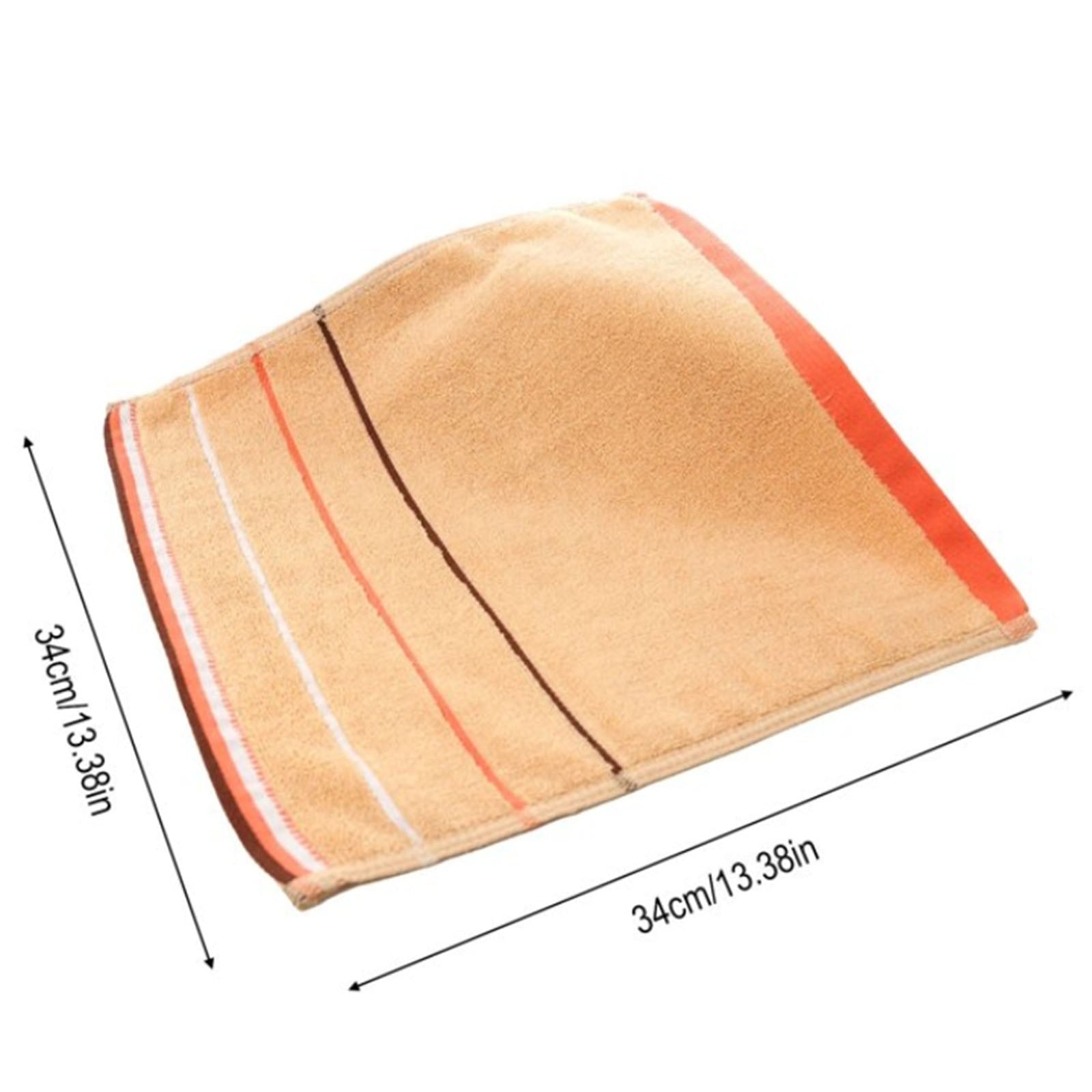 1 Towel Square Pure Cotton Towel Thickened Absorbent Large Square Towel Kindergarten Cleaning Towel Hand Towel One Size White
