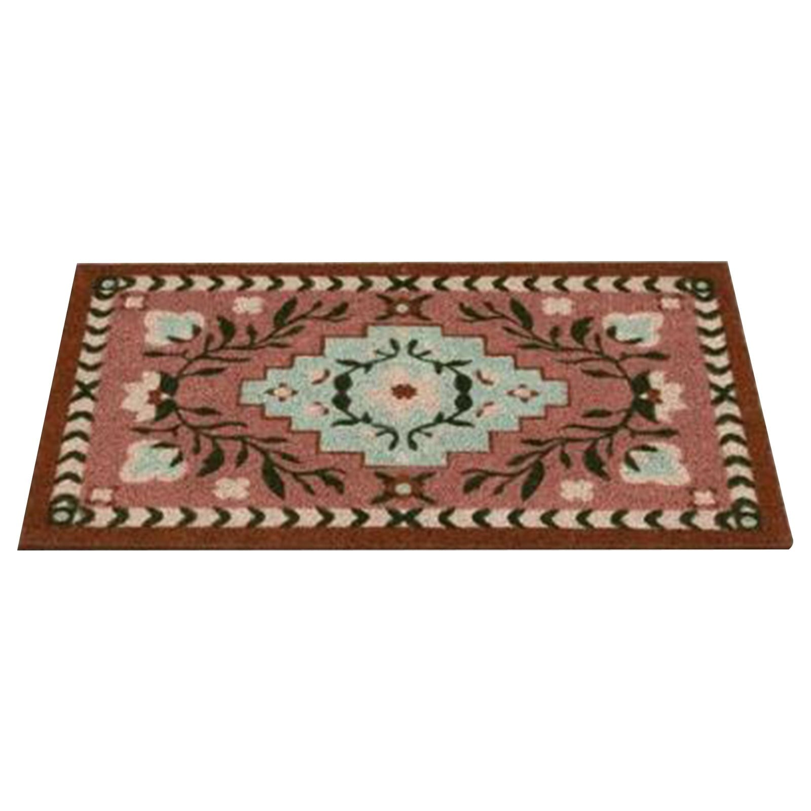 1 Carpet Doormat 60X40cm Coconut Coir Entrance Mat Non Outdoor Rug for Front Door Patio and Kitchen One Size Khaki