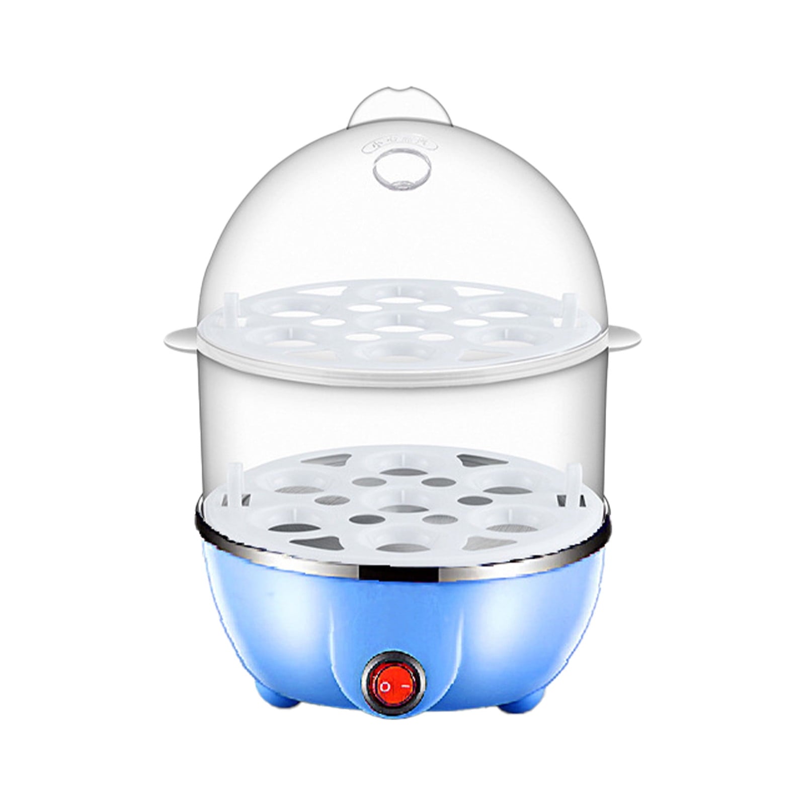 Egg Steamer ! Eggs Cooker Double Breakfast Machine Stainless Steel Multi Function Steamer, Cooking Molds Promotion Include 1*Egg Steamer Blue