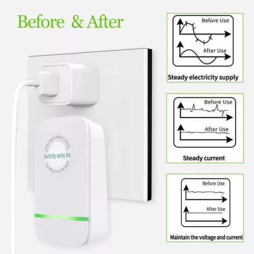 2 x Energy Saving Device New Elon Musk 90V-250V Stop-Watt Energy Saver Household