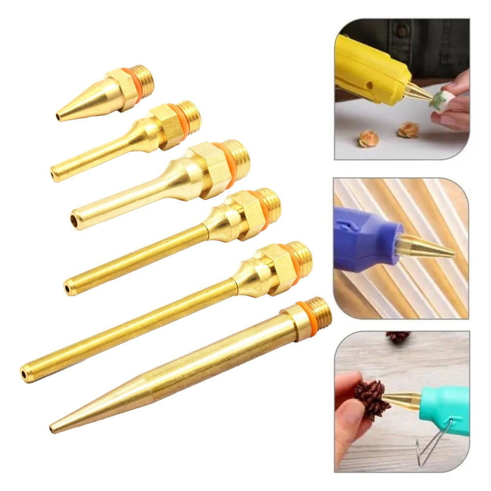 Pure Copper Hot Melt Glue Nozzle 34-100Mm Long Short Small-Bore Large Diameter Glue Nozzle Repair Tool Glue Sprayer 100X2.0Mm Smile Home
