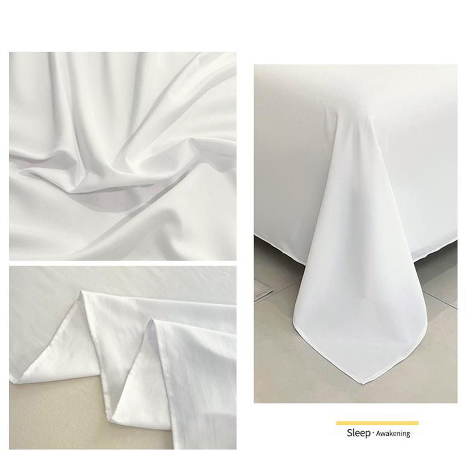 Waterproof Bed Flat Sheet ,Best Season Cotton Sheet-Long Staple Cotton Sheets Set, Soft Cotton Bed Sheets,Reusable Washable Mattress Protector Sheet, Furniture Cover for Bedding,Couch White