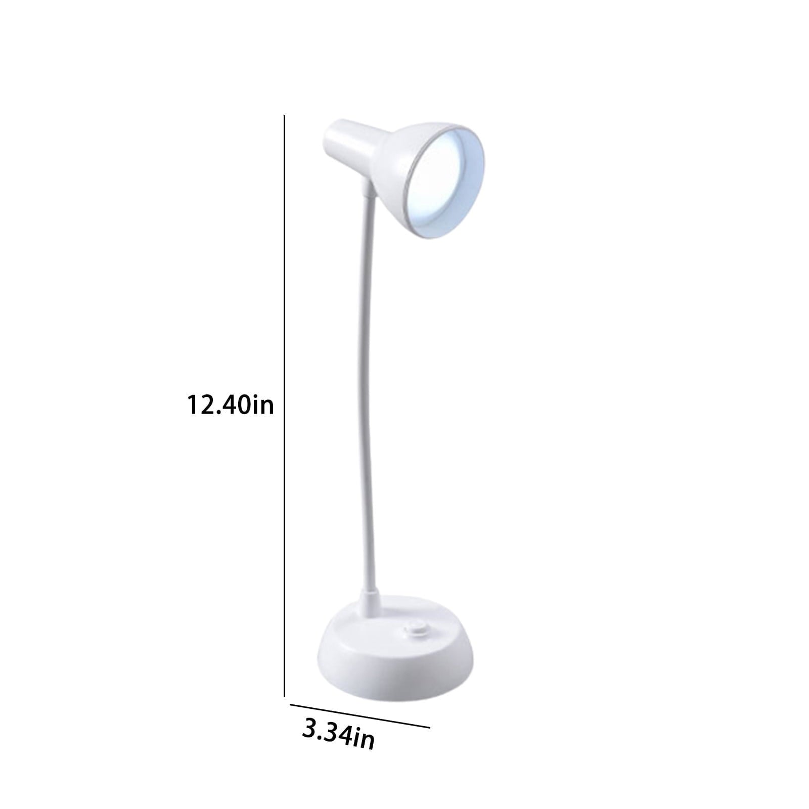LED Desk Lamp with USB Charging Port, Auto Dimming Task Lamp, Flexible Gooseneck Table Light for Dorm Bedside, Adapter Include, White, Desk Lamp with Flexible Gooseneck Hose Neck White