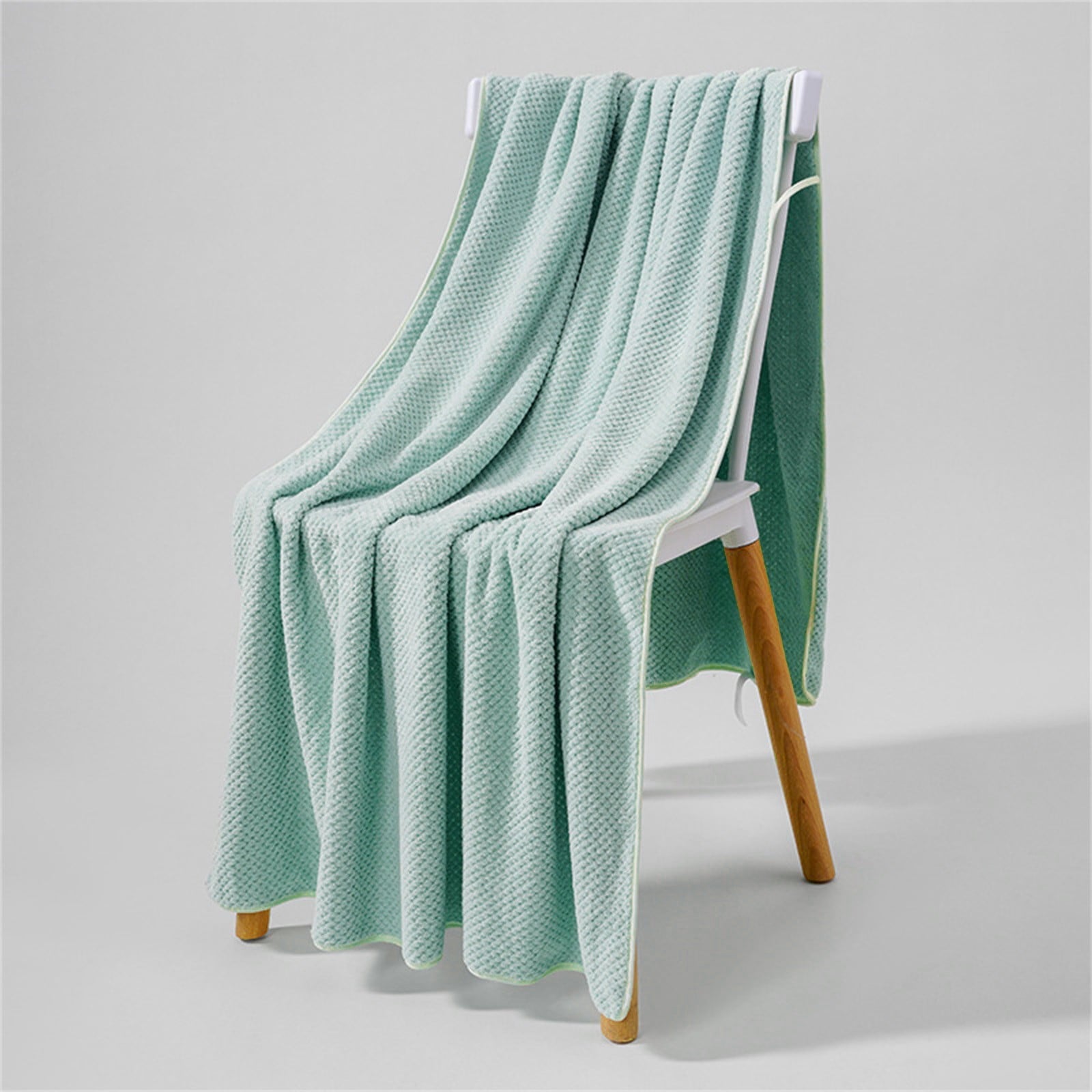 Bath Sheets Towels for Adults, 13.77x29.52 Inches - Light Thin Quick Drying Highly Absorbent Bath Towel for Bath, Fitness, Yoga, Travel, Sport and Shower (Pink) 13.77" x 29.52" Green1