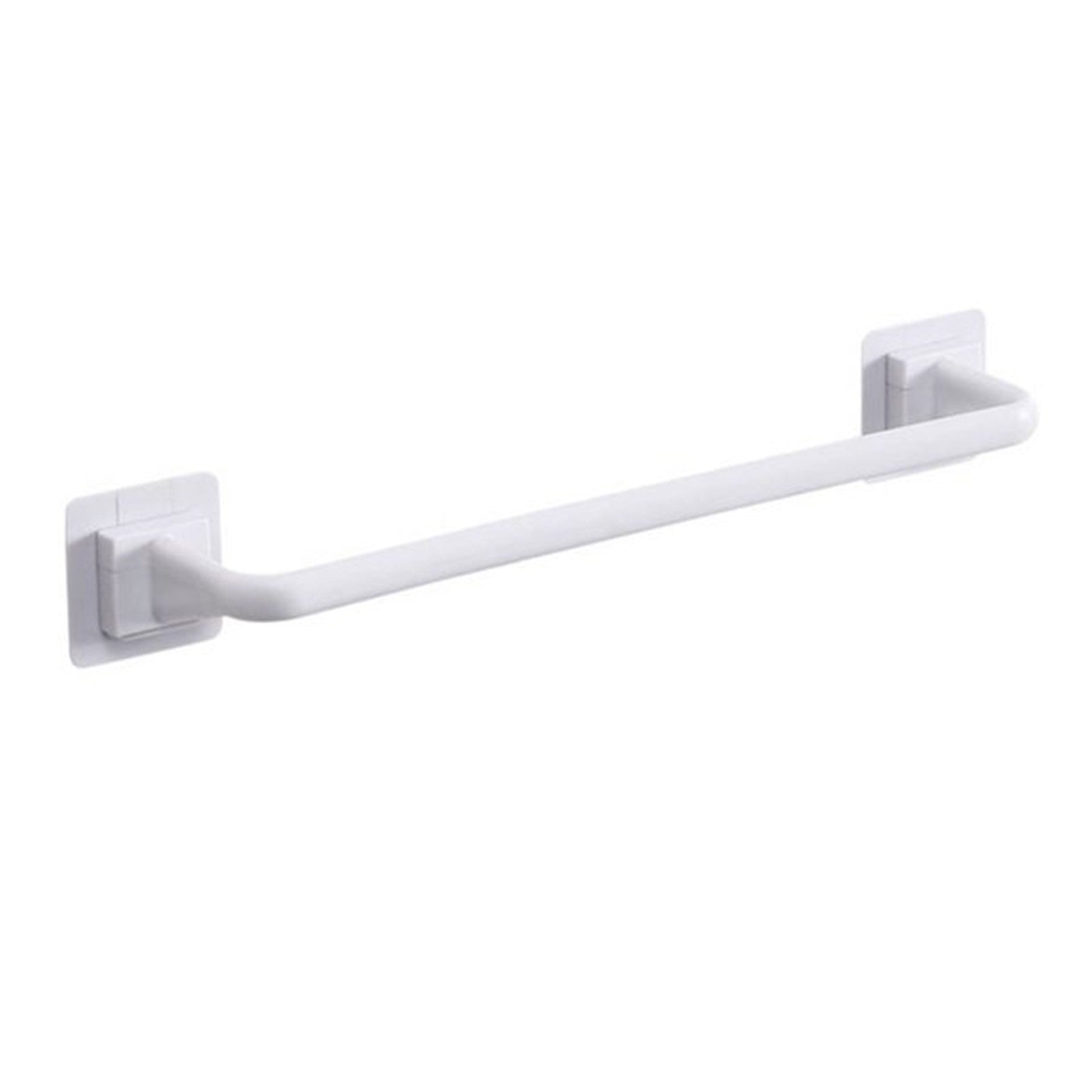 Self Adhesive Towel Bar, Heavy Duty No Drill Hand Towel Hanger for Bathroom and Kitchen Towel Storage Self, (Black/1 Pcs) 15Inches 15" Black