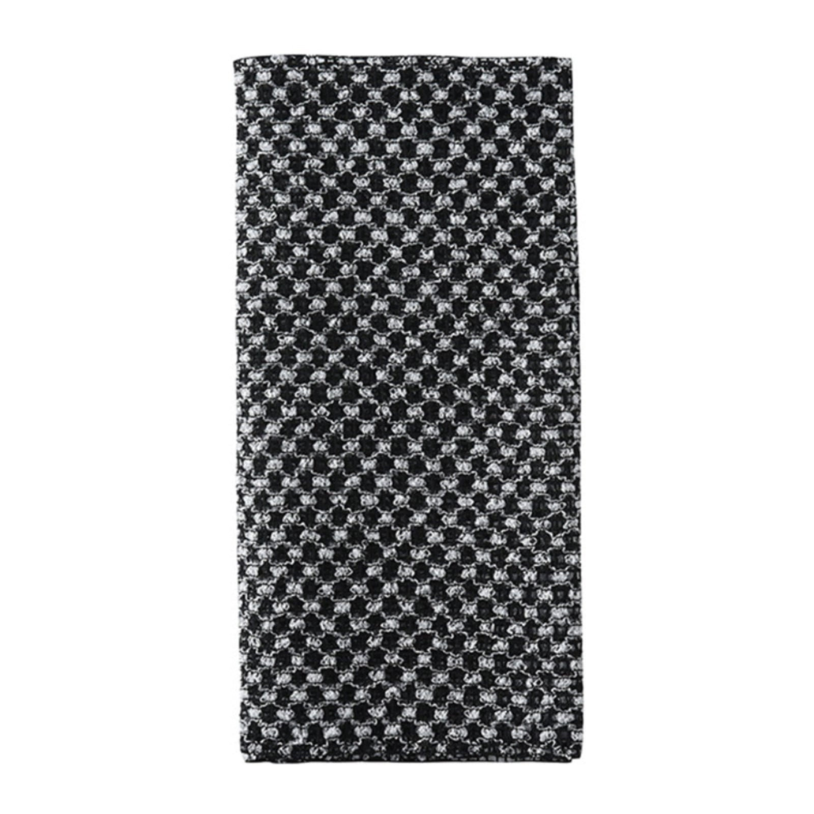 Exfoliating Washcloth Towel,Extra Rough Body & Back Scrubber for Use in Shower Bath, Long Exfoliating Body Scrubber, Exfoliator Shower Towel for Men Women, 39.37x9.84 39.37" x 9.84" Black