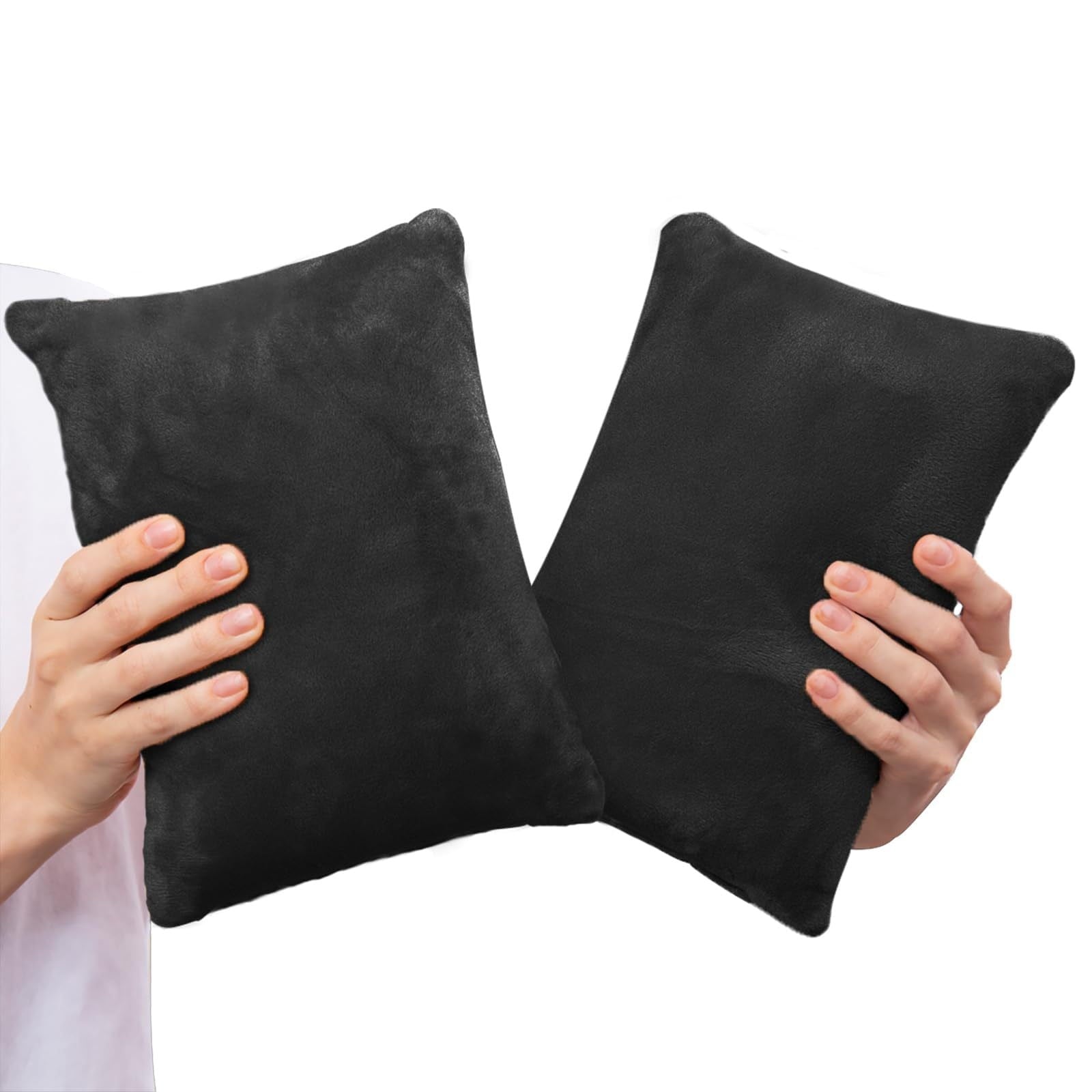 2 Pack Small Pillow, Cooling Memory Foam Mini Pillow 11 X 7 Inches for Sleeping, Travel, Nap and Neck, Knee, Lumbar Support, Tiny Pillow Cushion for Pet, Dogs 11" x 7" Sky Blue