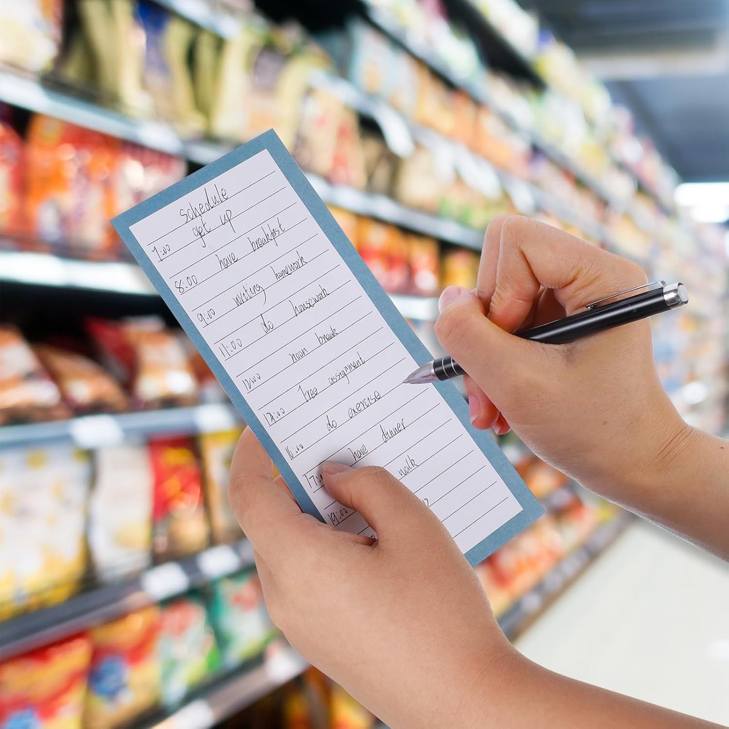 Magnetic Notepad Fridge - Grocery List - Memo Pad - To Do List - Writing Pad - Notebook - Magnetic Lists - Memo Pads - Weekly Planner - Desk Accessories - Neutral Colors - 4 Pieces
