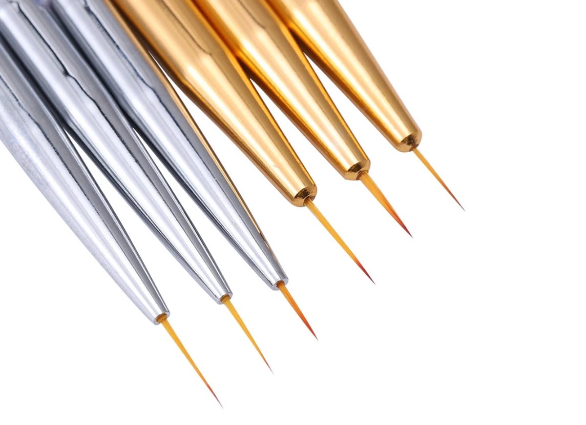 Nail Art Pens Set of 3 | Nail Brushes | GOLD