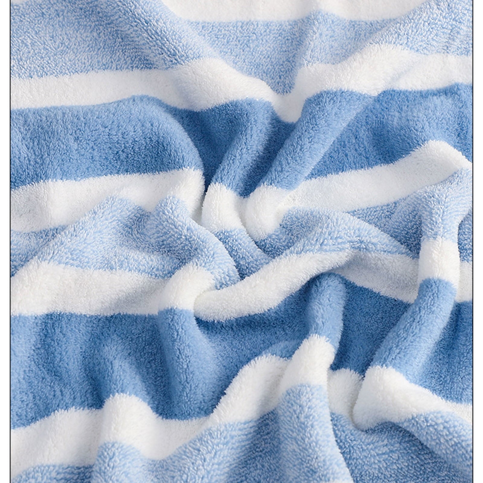 Clearance 8 Pack Plush Absorbent 100% Cotton Bath Towel Set, 2 Bath Towels 4 Hand Towels 2 Washcloths, Luxury 8 Piece Towel Set for Bathroom SPA Gym, Family Bath Towel Set Blue