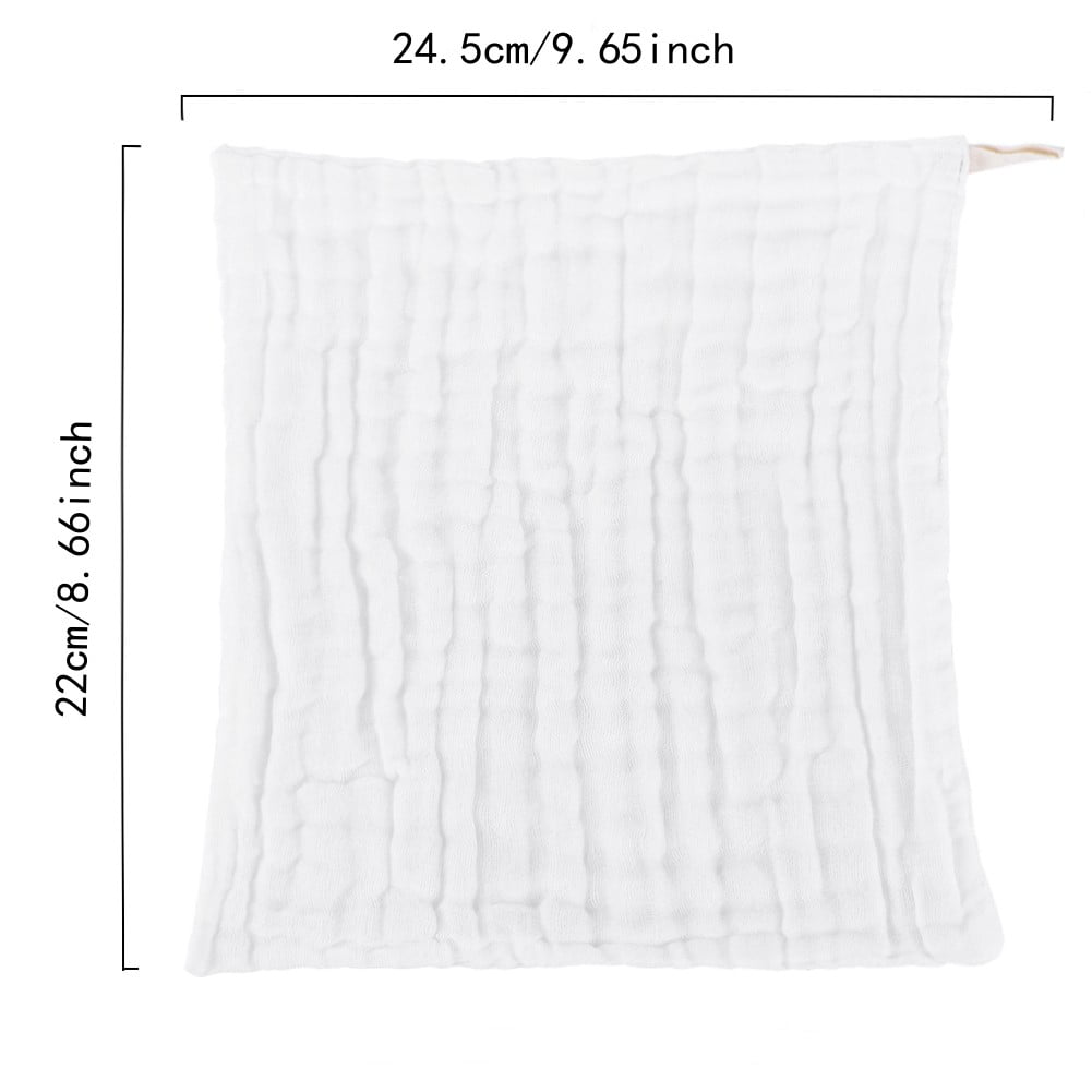 10PCS Muslin Cotton Baby Towel Soft Baby Bath Towel Multicolor Newborn Washcloths and Towels Multicolor