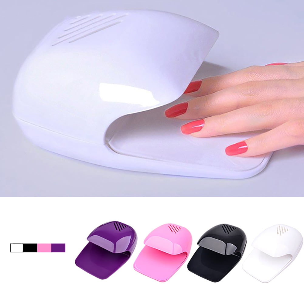 Portable Finger Toe Nail Polish Dryer Drying Blow Fan Manicure Art Tool Machine Purple