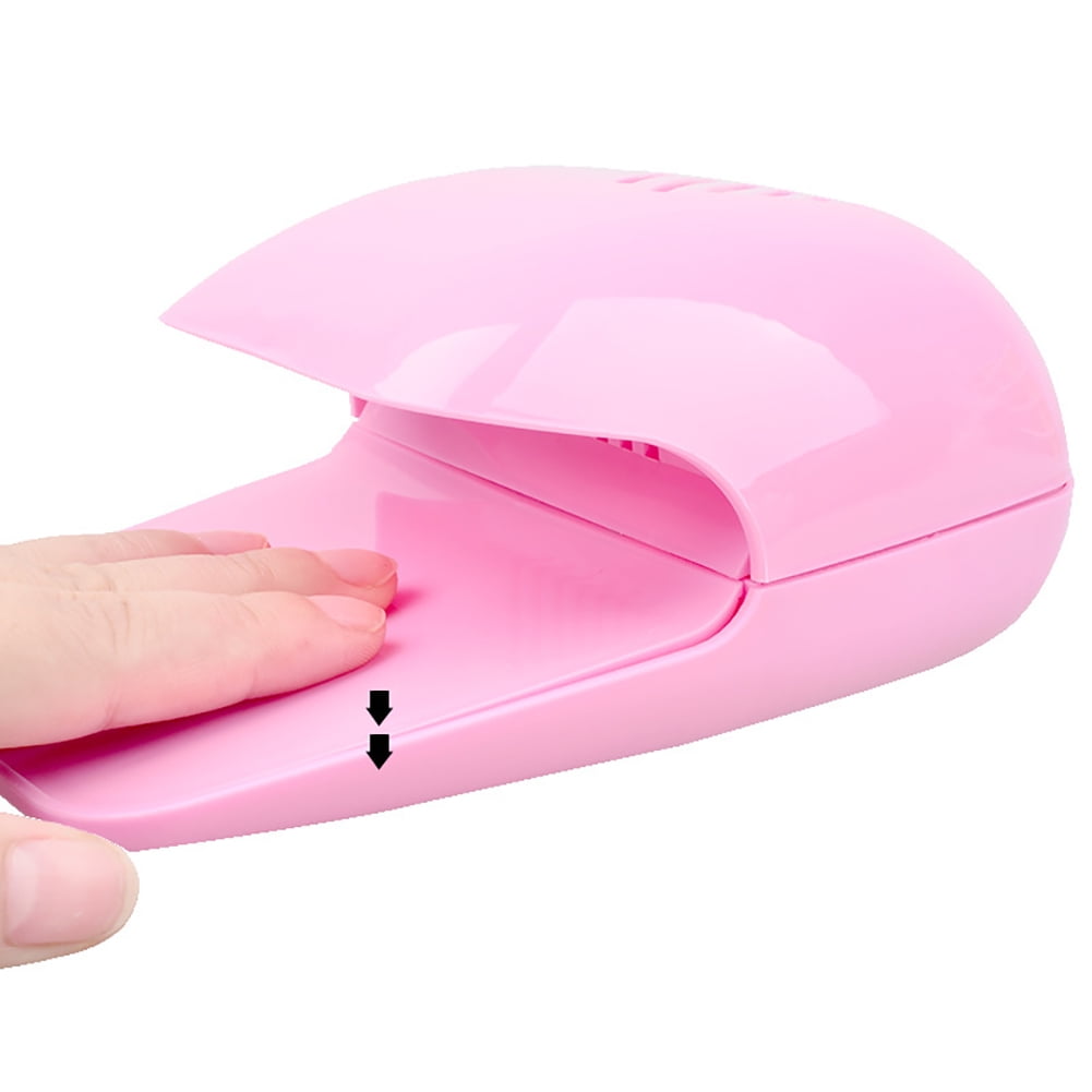 Portable Finger Toe Nail Polish Dryer Drying Blow Fan Manicure Art Tool Machine Purple