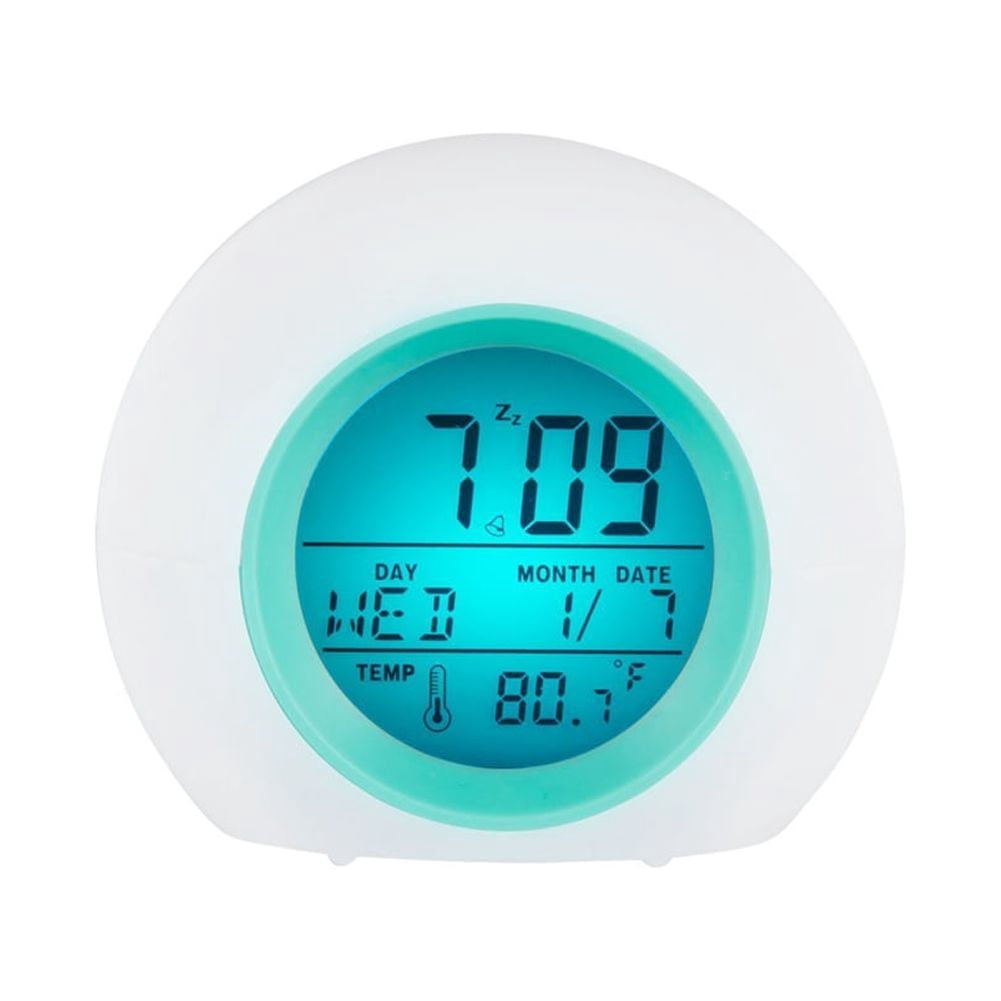 Kids Alarm Clock OK to Wake Alarm Clocks for Kids Toddlers Night Light Clock for Bedrooms with Children's Sleep Trainer Cute Clock Birthday Gift for Teen Boys Girls Colorful