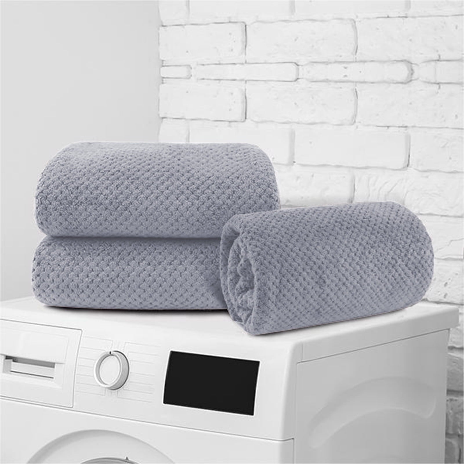 Chmadoxn Bath Towel, Oversize Bath Towel, 55×28 Inch Large Microfiber Bath Towels, Soft, Absorbent, and Quick Dry Towels for Bathroom, Pool, Beach, Swim, and Yoga, Large Bathroom Towels for Daily Use 55×28 in Gray