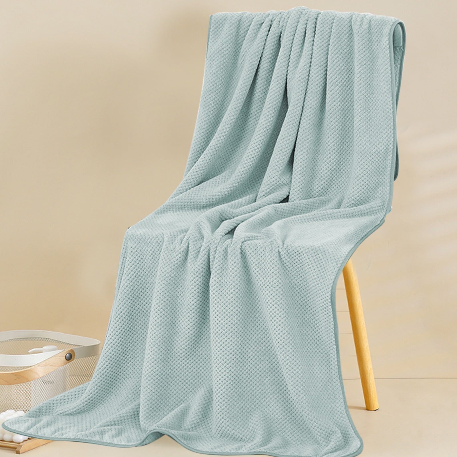 Chmadoxn Bath Towel, Oversize Bath Towel, 55×28 Inch Large Microfiber Bath Towels, Soft, Absorbent, and Quick Dry Towels for Bathroom, Pool, Beach, Swim, and Yoga, Large Bathroom Towels for Daily Use 55×28 in Green